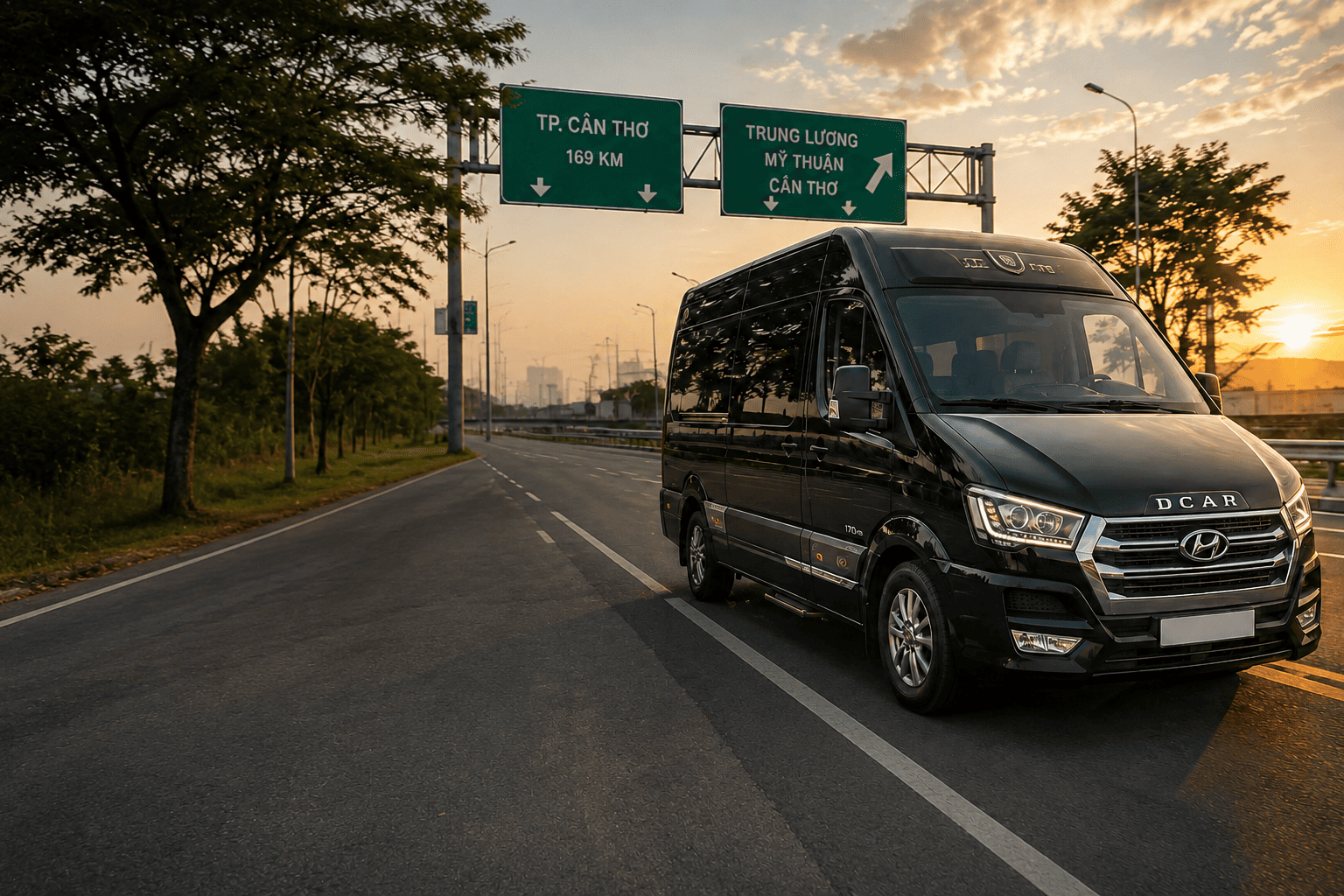 Dòng xe limousine 9 chỗ phổ biến phục vụ tuyến Hồ Tràm