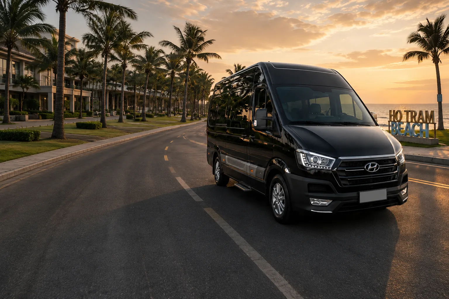 Thuê xe limousine 9 chỗ Sài Gòn đi Hồ Tràm và lộ trình di chuyển