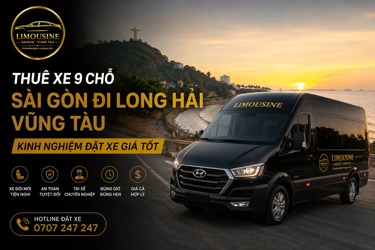 Lộ trình di chuyển tối ưu khi thuê xe 9 chỗ Sài Gòn đi Long Hải Vũng Tàu