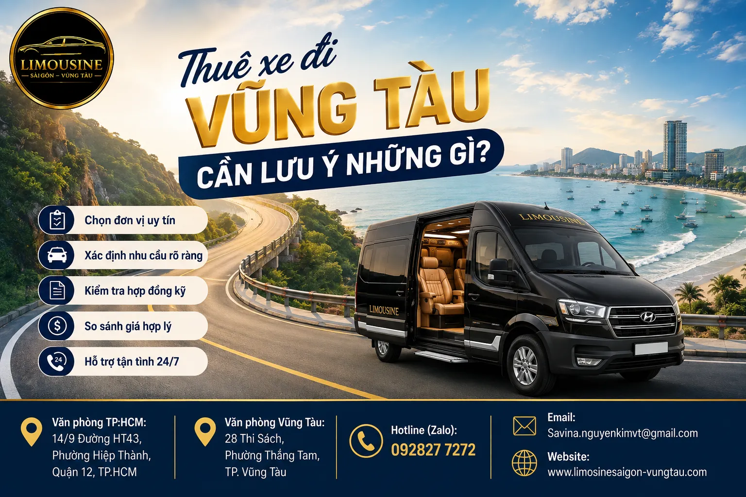 Thuê xe đi Vũng Tàu cần lưu ý những gì?