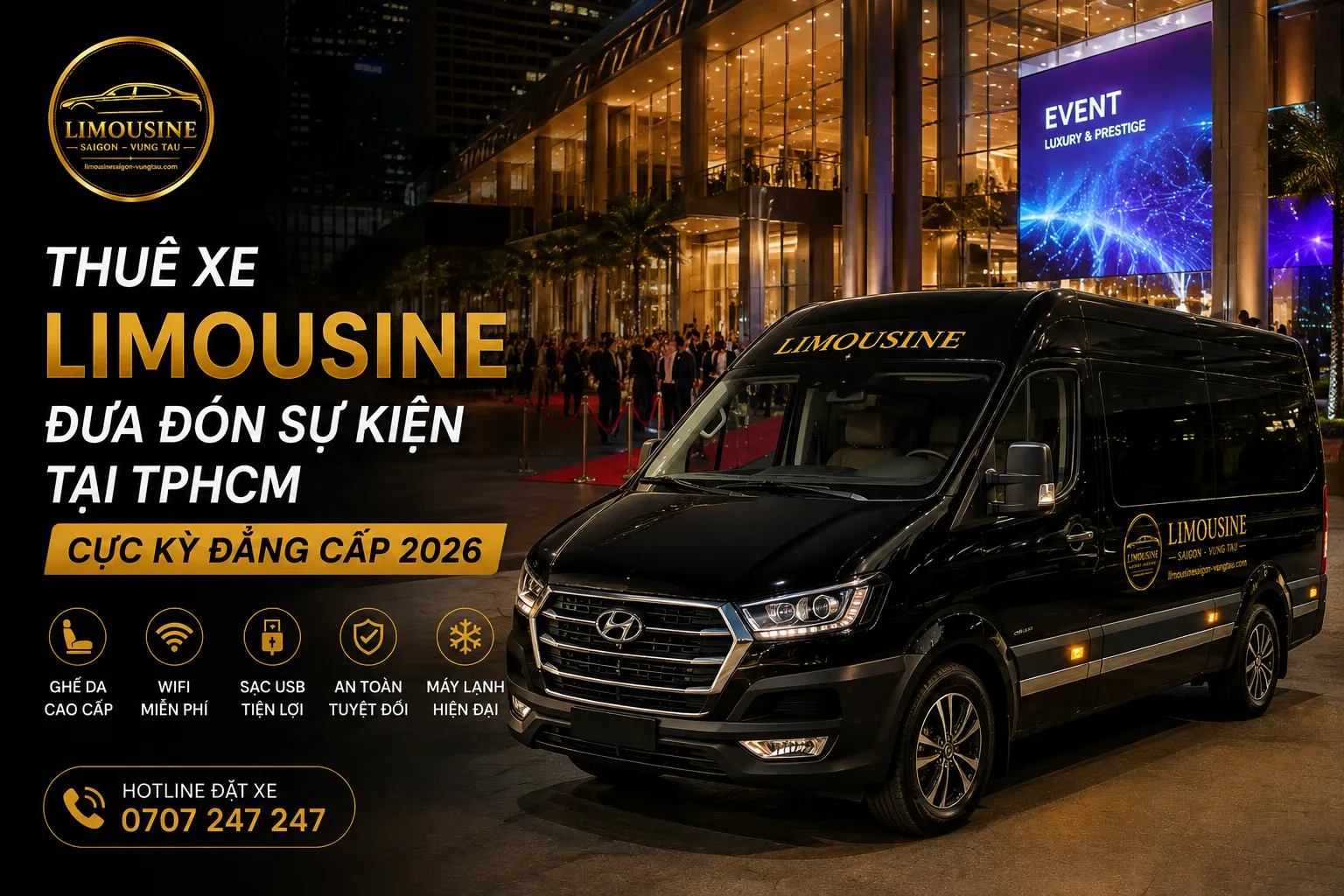Lý do dịch vụ thuê xe Limousine đưa đón sự kiện tại TPHCM ngày càng bùng nổ