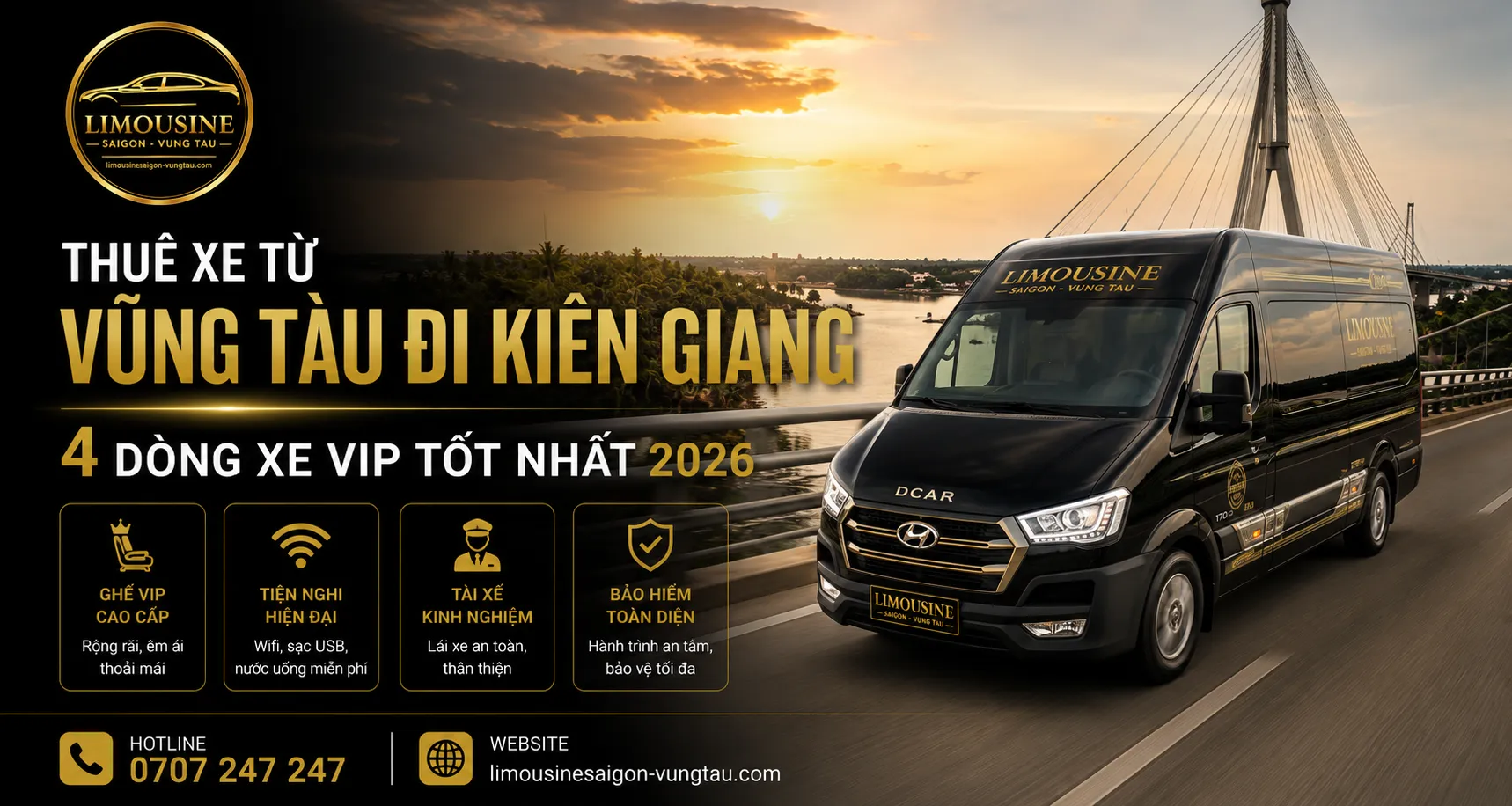 Thuê xe từ Vũng Tàu đi Kiên Giang