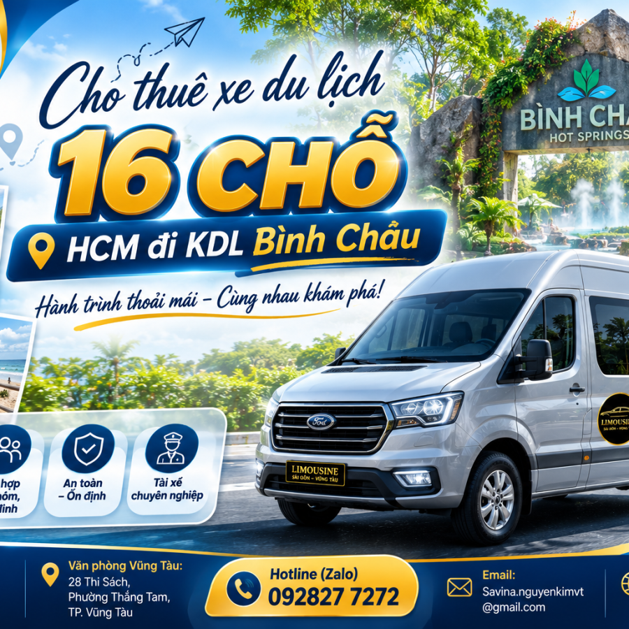 Cho Thuê Xe Du Lịch 7 Chỗ Tại HCM Đi KDL Bình Châu