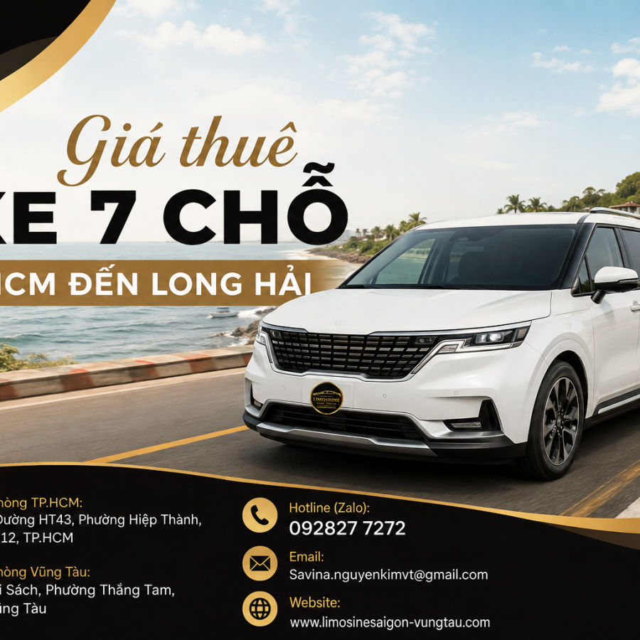 Giá Thuê Xe 7 Chỗ HCM Đi Long Hải 2026 | Trọn Gói