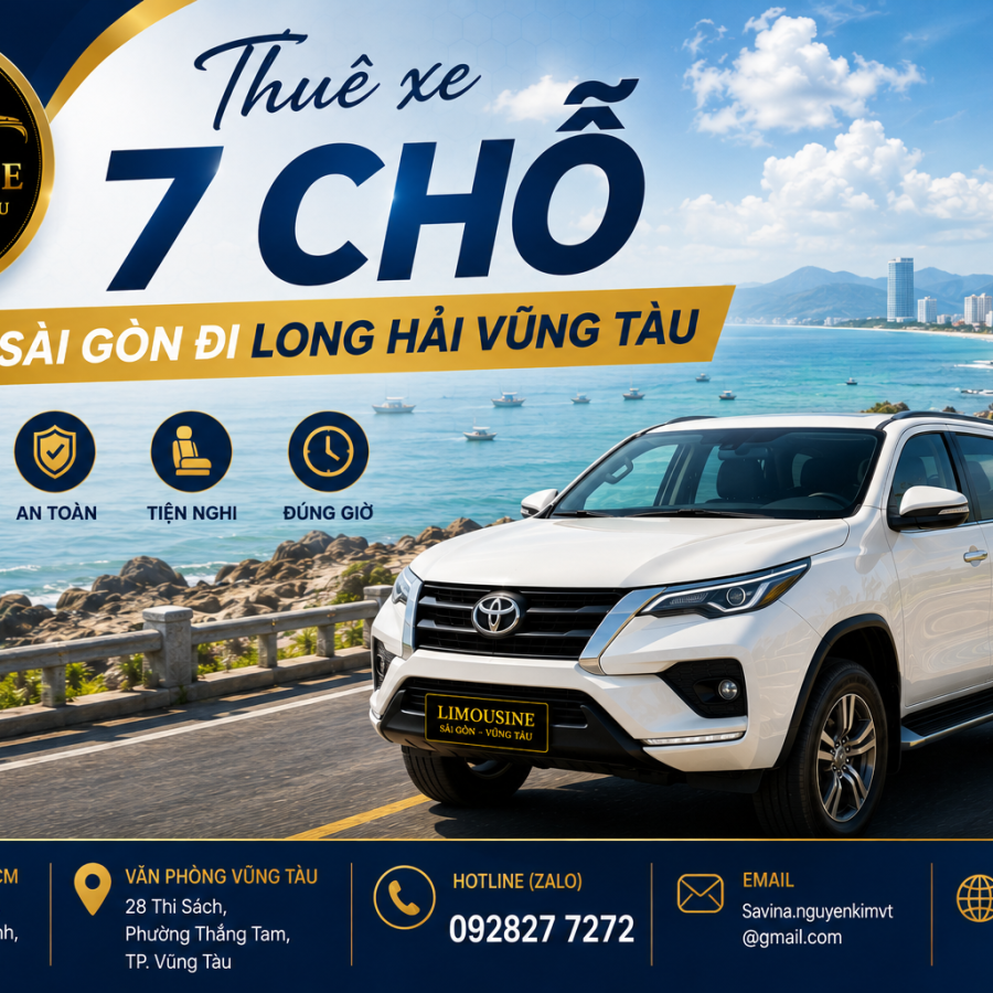 Thuê Xe 7 Chỗ Sài Gòn Đi Long Hải Vũng Tàu Giá Rẻ 2026 Siêu Êm Ái
