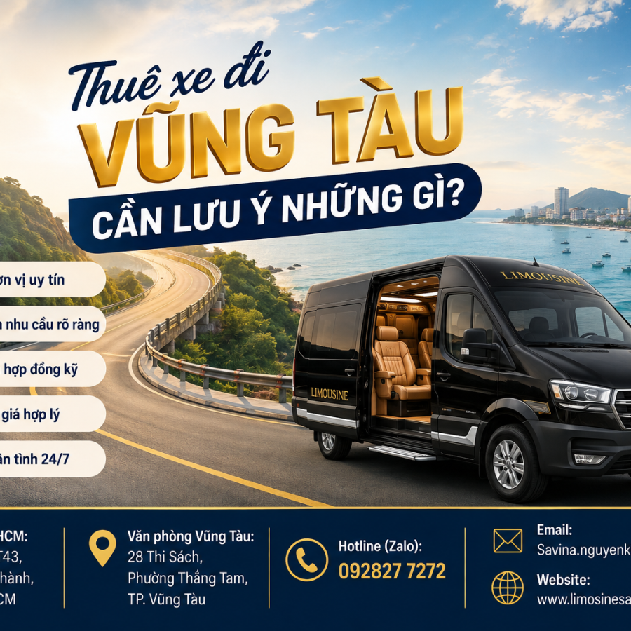 Thuê Xe Đi Vũng Tàu Cần Lưu Ý Những Gì Trước Khi Đặt?