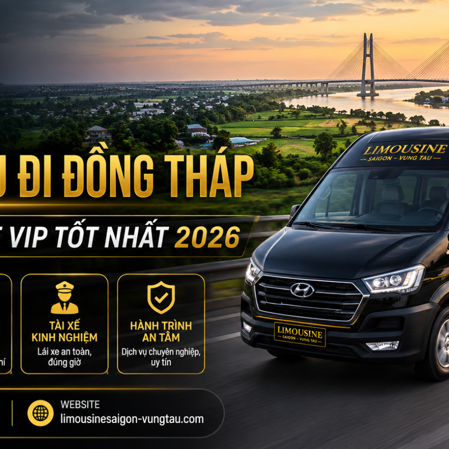 Thuê Xe Từ Vũng Tàu Đi Đồng Tháp: 4 Dòng Xe VIP Tốt Nhất 2026