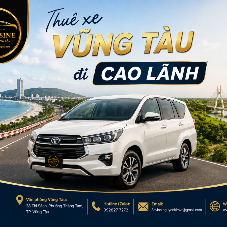 Thuê xe Vũng Tàu đi Cao Lãnh cực êm ái với 5 lưu ý vàng năm 2026